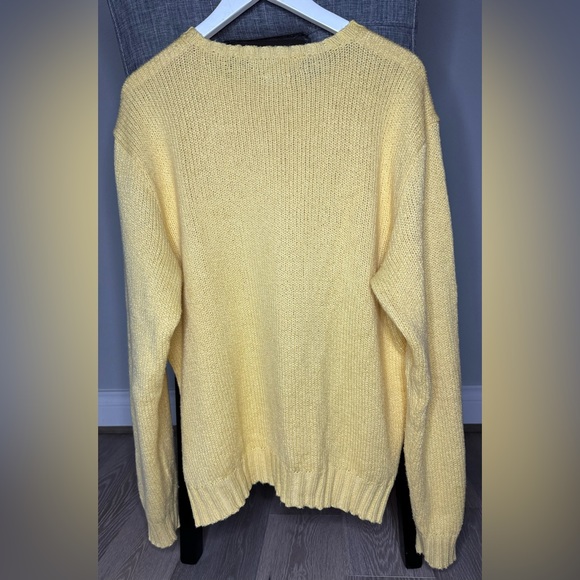 Polo by Ralph Lauren men’s L Large yellow sweater - Picture 3 of 6